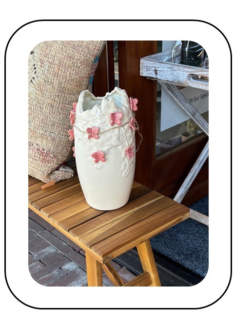 Vlindervaas ceramic