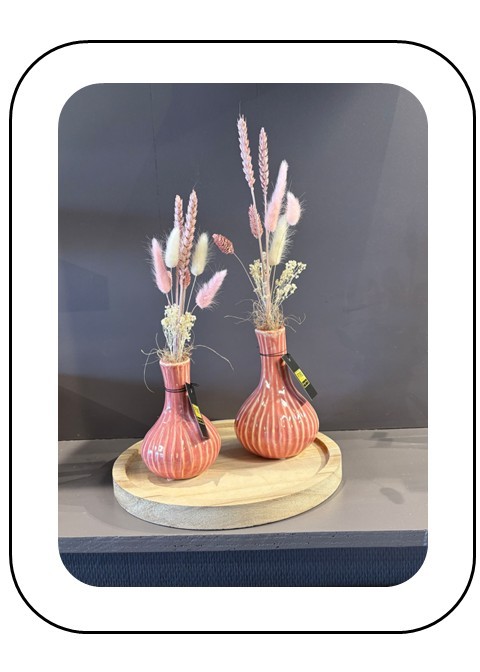 Vaas Jaclyne in roze